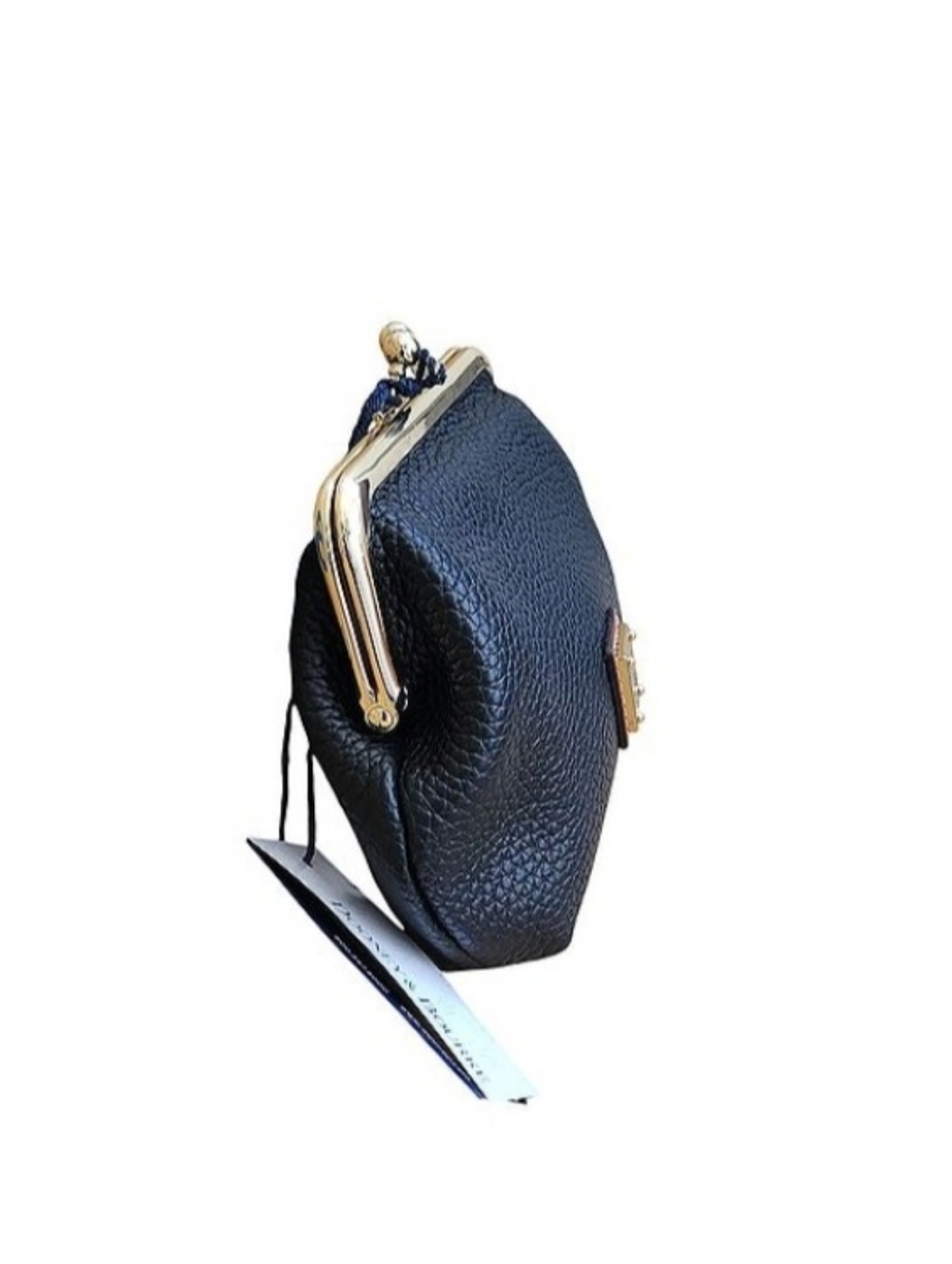 Dooney Black Large Frame Kisslock Wallet - Picture 3 of 10